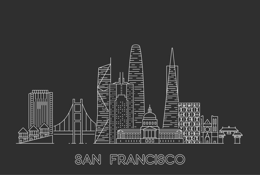 San Francisco skyline, USA.