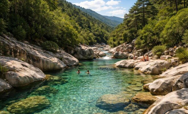 découvrez les piscines naturelles de cavu en corse, un joyau caché offrant des eaux cristallines et un cadre exceptionnel pour une escapade nature inoubliable.
