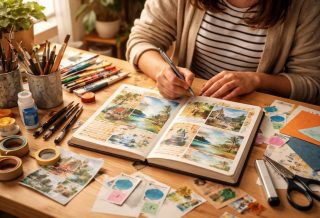découvrez comment créer un carnet de voyage artistique et personnalisé pour conserver vos souvenirs de manière créative et unique.