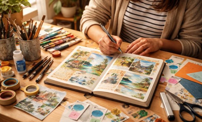 découvrez comment créer un carnet de voyage artistique et personnalisé pour conserver vos souvenirs de manière créative et unique.