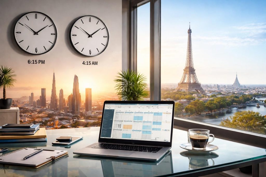 découvrez nos conseils pratiques pour gérer efficacement le décalage horaire entre dubaï et paris lors de vos voyages d'affaires et rester productif dès votre arrivée.