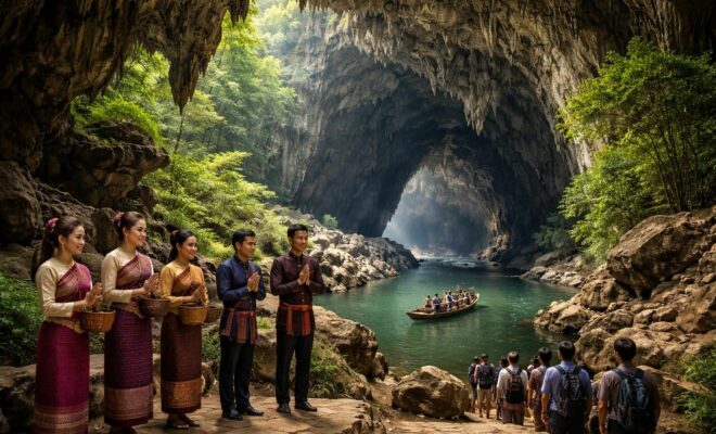 découvrez comment la cave tham kong lor au laos est devenue un symbole culturel important, mêlant histoire, nature et traditions locales.