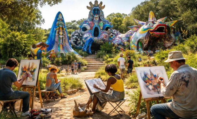 découvrez comment le jardin des tarots de niki de saint phalle inspire et influence les artistes à travers ses sculptures colorées et son univers unique.