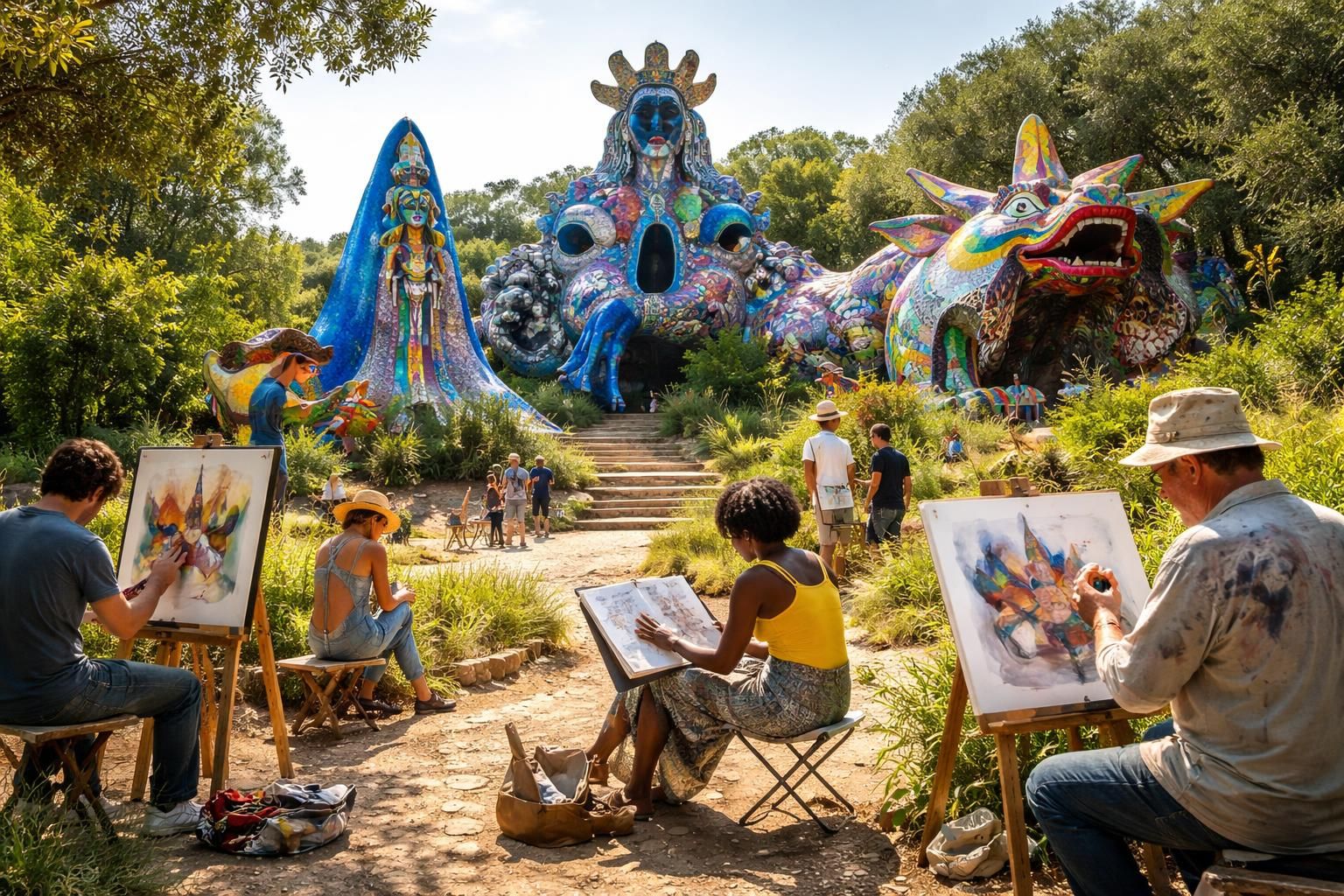 découvrez comment le jardin des tarots de niki de saint phalle inspire et influence les artistes à travers ses sculptures colorées et son univers unique.