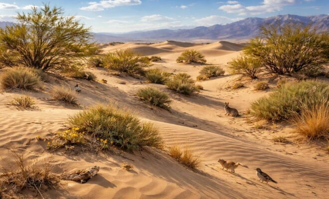 découvrez l'écosystème unique des mesquite flat sand dunes et comprenez son rôle crucial dans la préservation de la biodiversité et de l'environnement désertique.