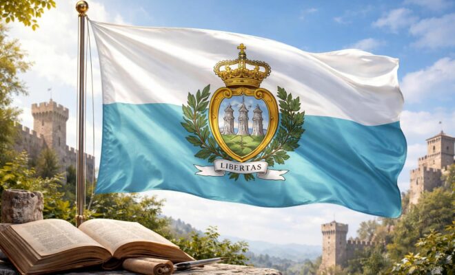 découvrez l'histoire et la signification des couleurs et symboles du drapeau saint-marinais, emblème riche en traditions et en valeurs.