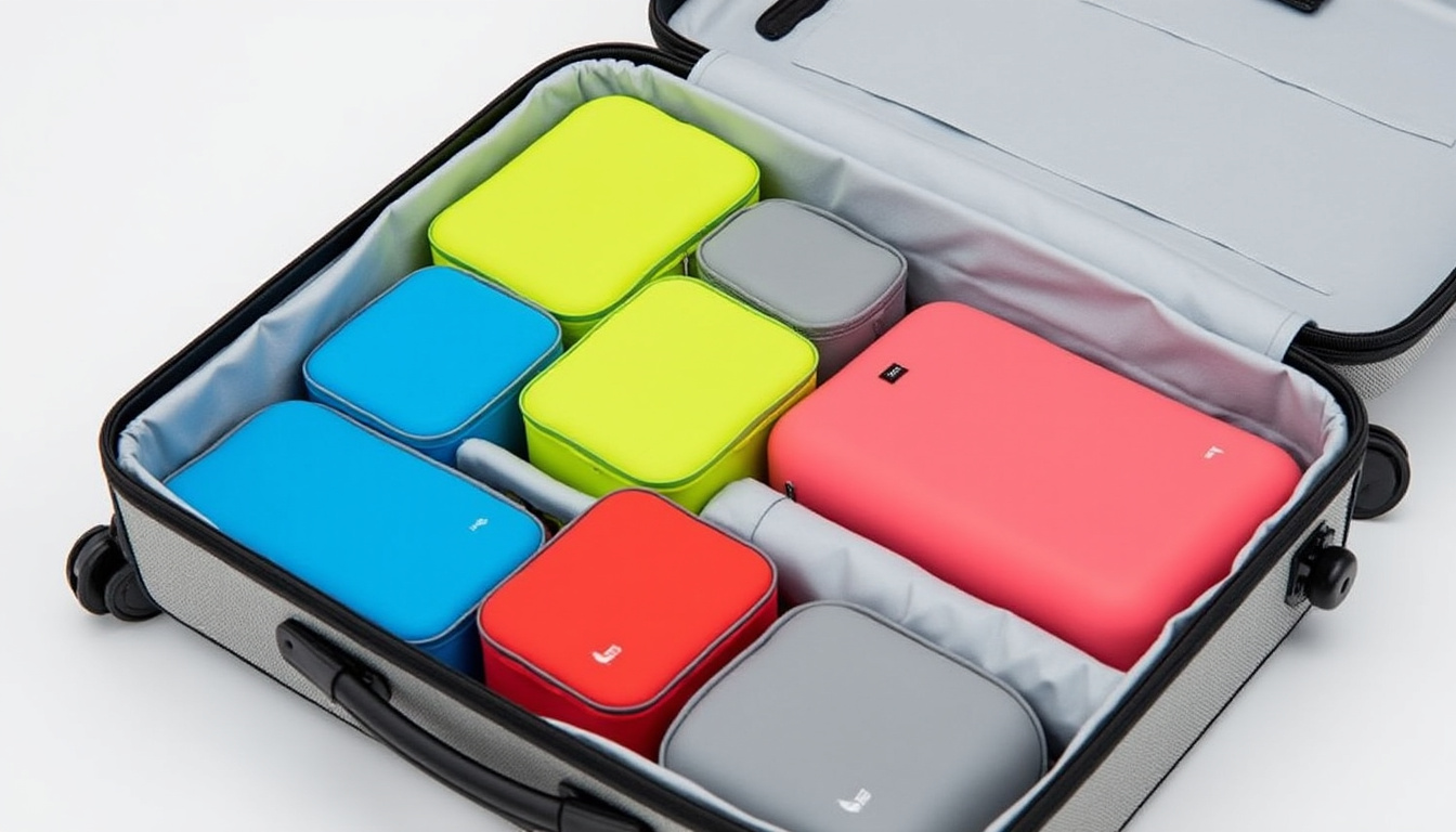 découvrez comment les cubes de rangement vous permettent d'optimiser chaque centimètre de votre valise pour un voyage organisé et sans stress. idéals pour maximiser l'espace, nos cubes pratiques vous aident à garder vos affaires en ordre tout en facilitant vos déplacements.