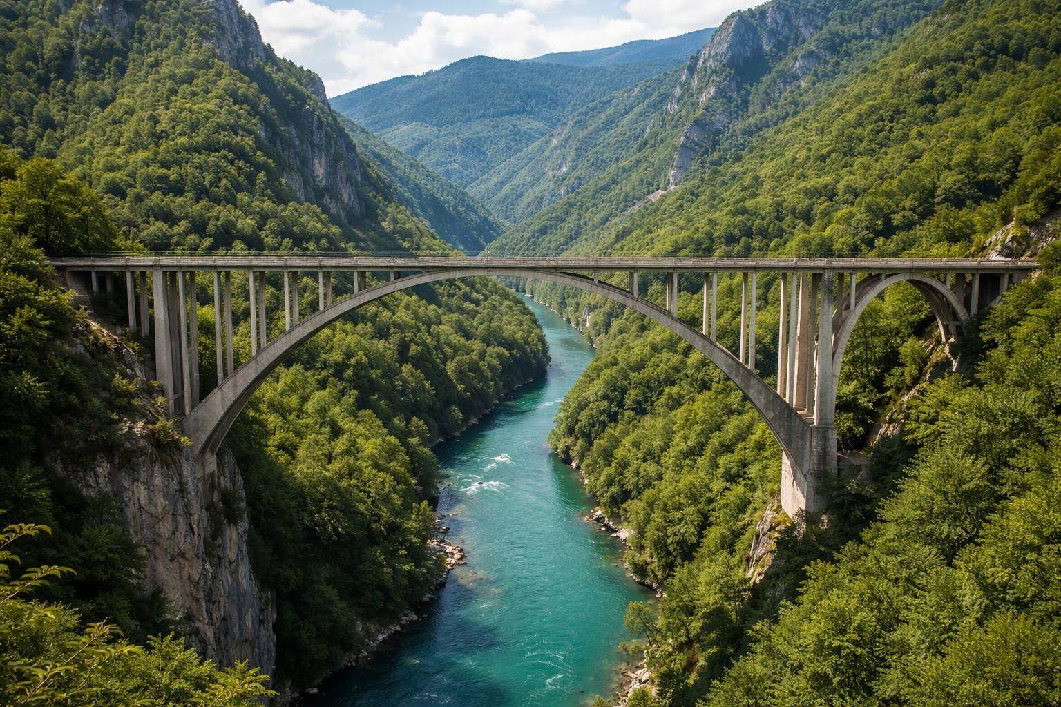 explorez le pont de durđevića tara, un chef-d'œuvre architectural niché entre paysages naturels époustouflants et richesses historiques fascinantes.