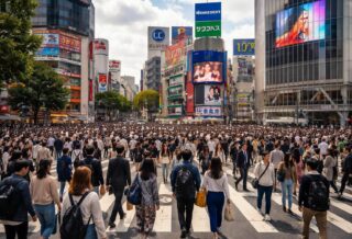 explorez shibuya crossing à tokyo, le carrefour animé emblématique connu pour son passage piéton caractéristique et son énergie urbaine unique.