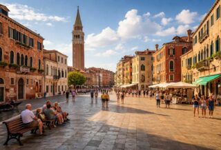 explorez le charme unique du campo santo stefano à venise, un lieu historique riche en culture, idéal pour une balade authentique au cœur de la sérénissime.