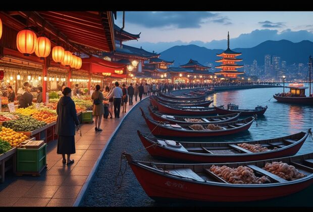 découvrez les activités incontournables à vivre dans les ports du japon. de la dégustation de fruits de mer frais aux croisières pittoresques, explorez la culture maritime et les paysages majestueux du pays du soleil levant.