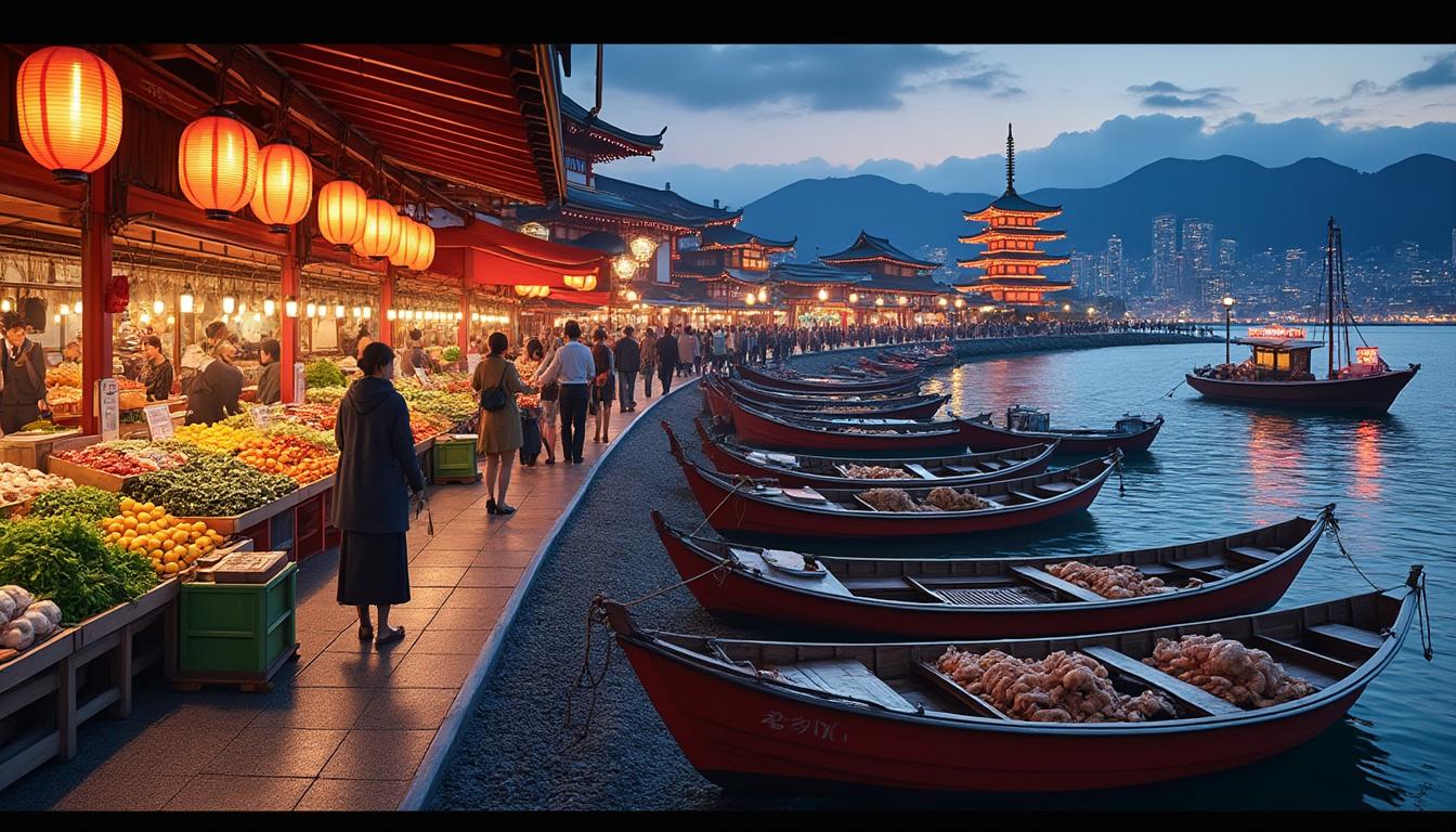 découvrez les activités incontournables à vivre dans les ports du japon. de la dégustation de fruits de mer frais aux croisières pittoresques, explorez la culture maritime et les paysages majestueux du pays du soleil levant.