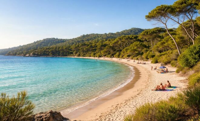 découvrez la plage de notre dame à porquerolles, un havre de paix où détente et beauté naturelle se rencontrent pour des moments inoubliables au bord de la méditerranée.