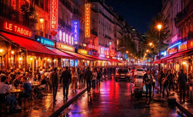 découvrez la vie nocturne animée du boulevard de clichy à paris, entre bars, restaurants et spectacles pour des soirées inoubliables.