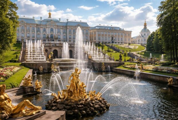 découvrez les incontournables à voir lors de votre visite à peterhof petrodvorets, entre palais somptueux, jardins magnifiques et fontaines spectaculaires.