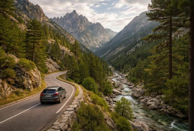découvrez les plus beaux itinéraires en voiture dans la vallée de la restonica et profitez de paysages exceptionnels, de routes pittoresques et d'aventures inoubliables au cœur de la nature corse.