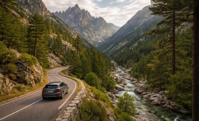 découvrez les plus beaux itinéraires en voiture dans la vallée de la restonica et profitez de paysages exceptionnels, de routes pittoresques et d'aventures inoubliables au cœur de la nature corse.