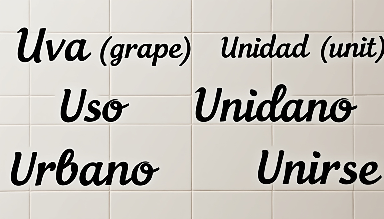 découvrez 10 mots espagnols essentiels qui commencent par la lettre u. idéal pour enrichir votre vocabulaire et progresser en espagnol facilement avec cette liste pratique !