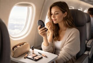 découvrez notre guide pratique pour un maquillage en avion facile et rapide, idéal pour garder une routine de beauté simplifiée même en voyage.