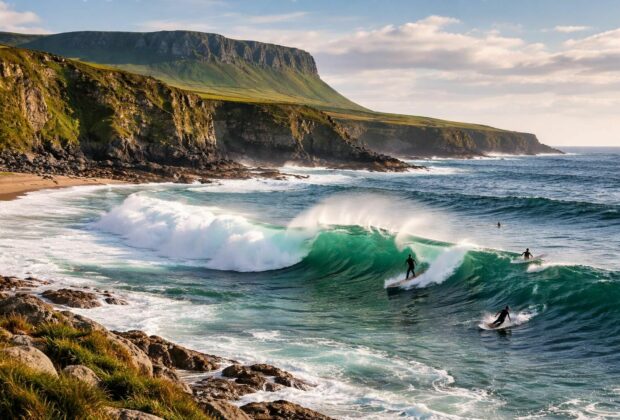 découvrez mullaghmore head à sligo, un véritable paradis pour les surfeurs, offrant des vagues impressionnantes et un cadre naturel exceptionnel en irlande.