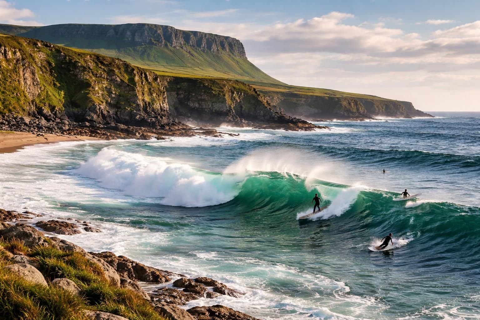 découvrez mullaghmore head à sligo, un véritable paradis pour les surfeurs, offrant des vagues impressionnantes et un cadre naturel exceptionnel en irlande.