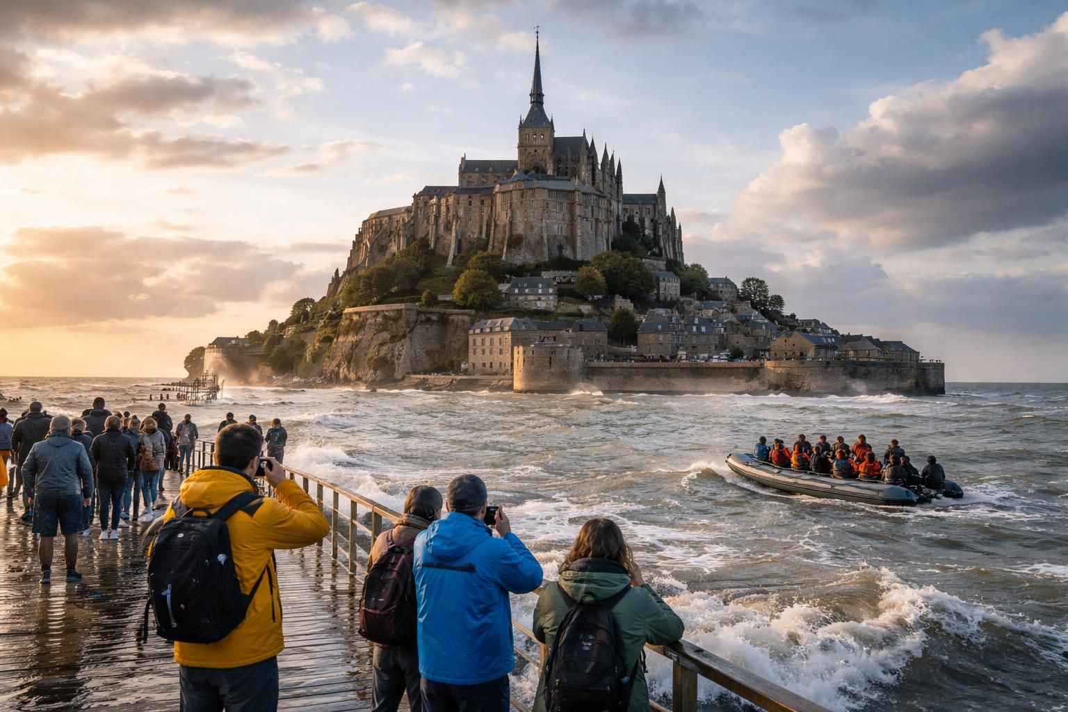 découvrez si l'accès au mont-saint-michel est possible à marée haute à travers les témoignages de visiteurs et préparez au mieux votre visite.