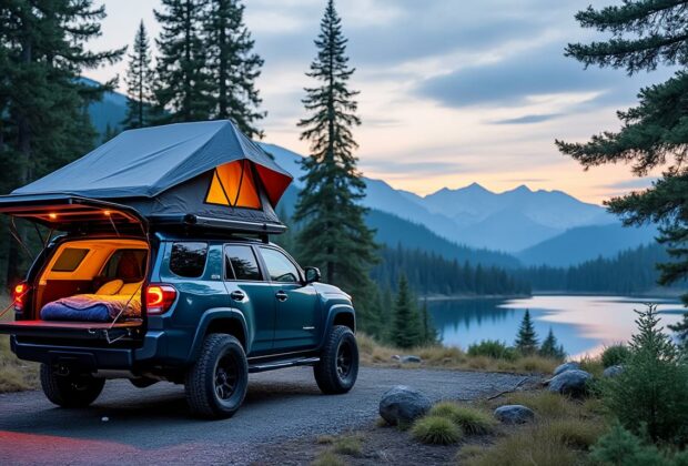 découvrez la liberté de dormir n'importe où avec notre tente de toit pour voiture. idéale pour les aventuriers et les amoureux de la nature, elle vous offre confort et praticité pour vos prochaines escapades. élevez votre expérience de camping et partez à l'aventure en toute simplicité !