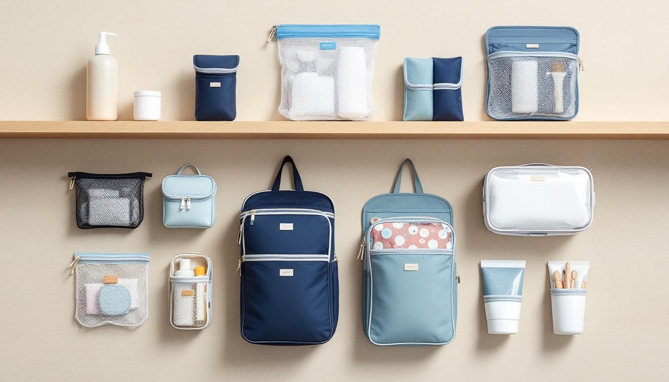 découvrez notre trousse de toilette suspendue, idéale pour optimiser votre espace. pratique et élégante, elle vous permet de ranger tous vos essentiels tout en libérant de la place dans votre salle de bain ou lors de vos voyages. ne laissez plus le désordre s'installer, optez pour une solution fonctionnelle et stylée !