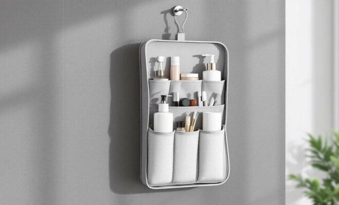 découvrez notre trousse de toilette suspendue, l'accessoire idéal pour un gain de place assuré. pratique et élégante, elle vous permet d'organiser vos produits de beauté tout en optimisant l'espace de votre salle de bains. ne laissez plus le désordre s'installer et optez pour une solution astucieuse !