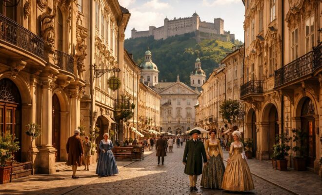 partez pour un voyage dans le temps en découvrant la vieille ville de salzbourg, célèbre pour son architecture baroque exceptionnelle et son charme historique authentique.