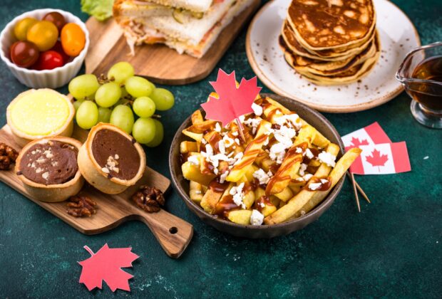 Canada Day traditional food concept.