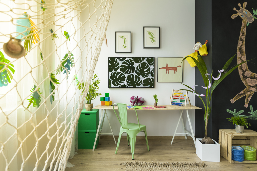 chambre-de-vacance-enfant-vert