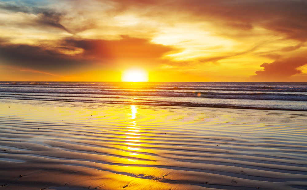 Le coucher de soleil