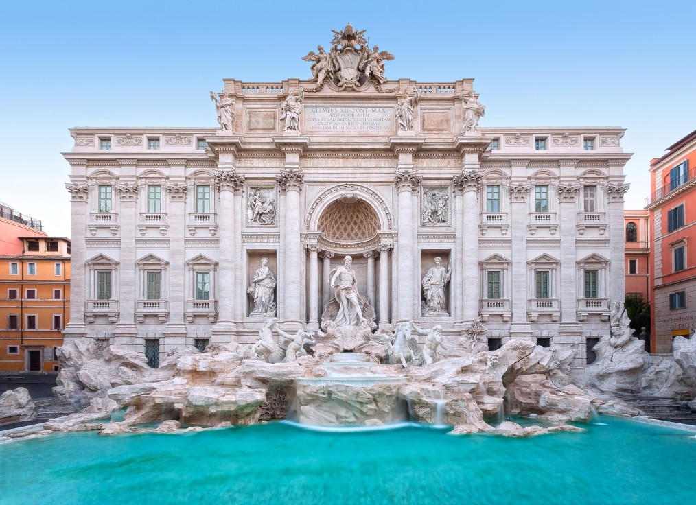 SEM, CHAM ET JAPHET - VOYAGE DANS TROIS PARTIES DU MONDE Fontaine-de-trevi