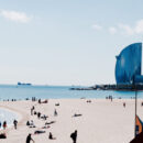 la plage de Barcelone