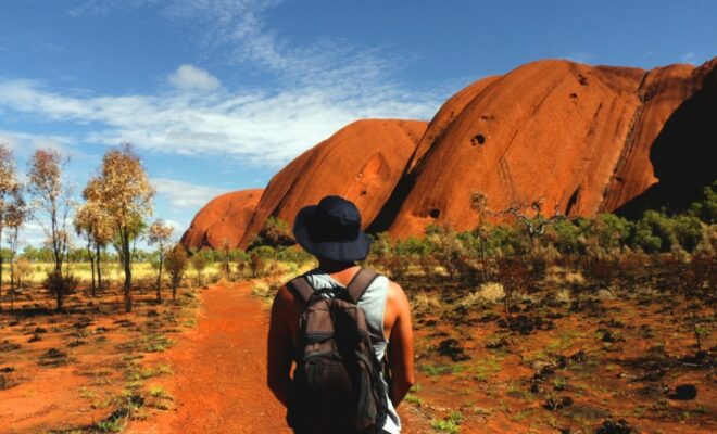 le grand rocher d’Uluru Ayers Rock en Australie