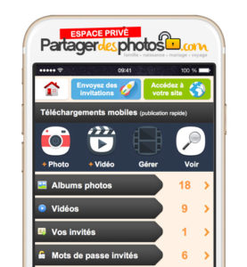 mobile partager des photos