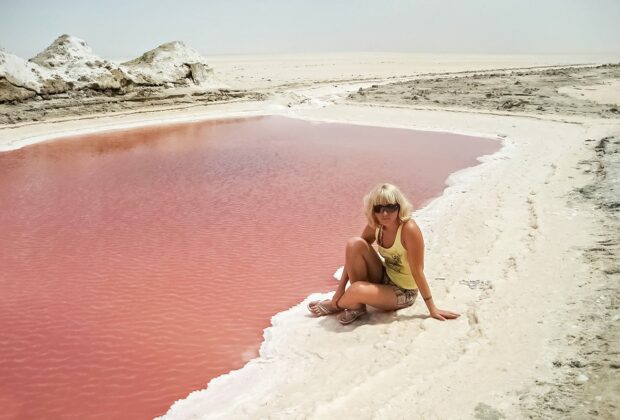 mystère du plan d'eau rose
