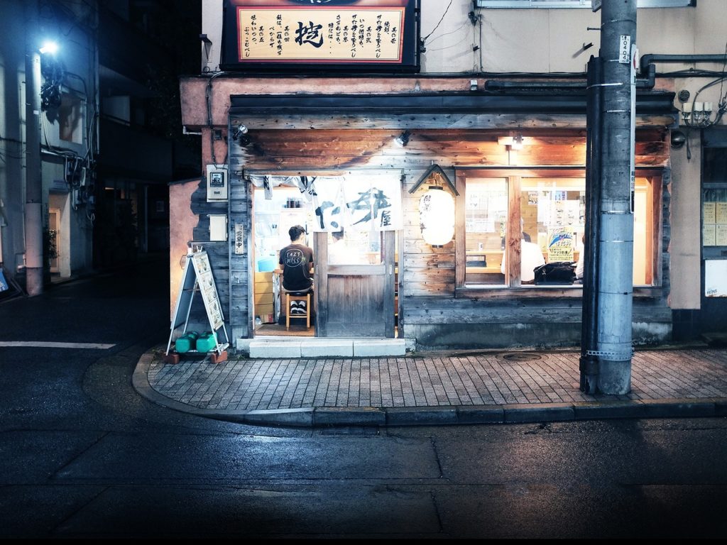 Restaurant de rue au Japon