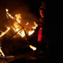 Un spectacle de feu pour ponctuer un évènement festif
