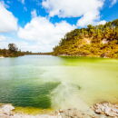 Wai-O-Tapu Geothermal Wonderland near Rotorua in New Zealand